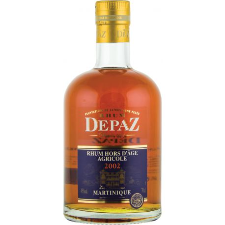 Depaz rhum agricole 45% - 2002 - 70cl