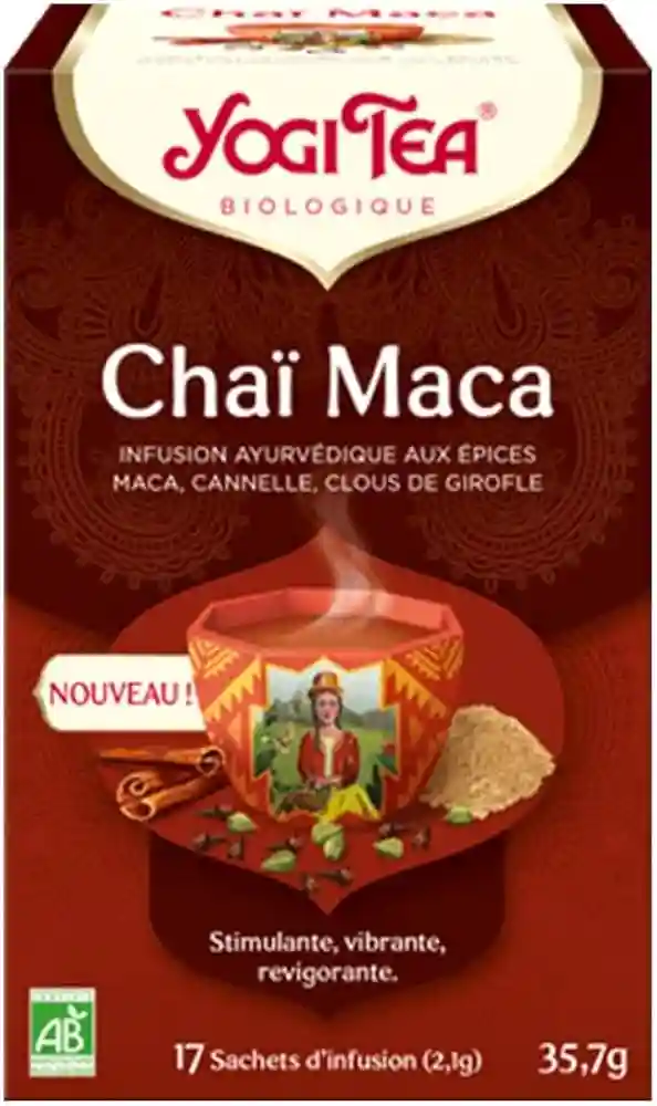 Infusion chaÏ maca 17 sachets - Yogi tea