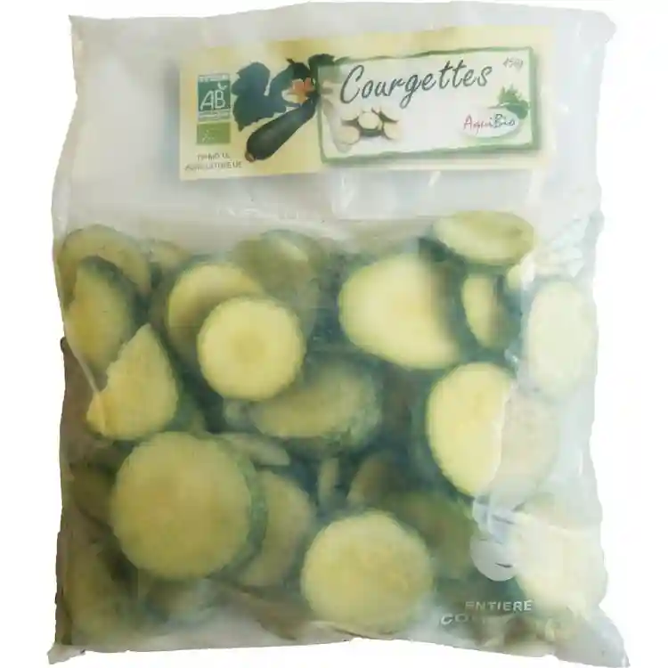 Courgettes Surgelées - 450g - Aquibio