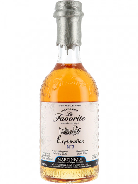 La Favorite, rhum agricole martinique, ambre, cuvee exploration n°3, 47.8% - 70cl